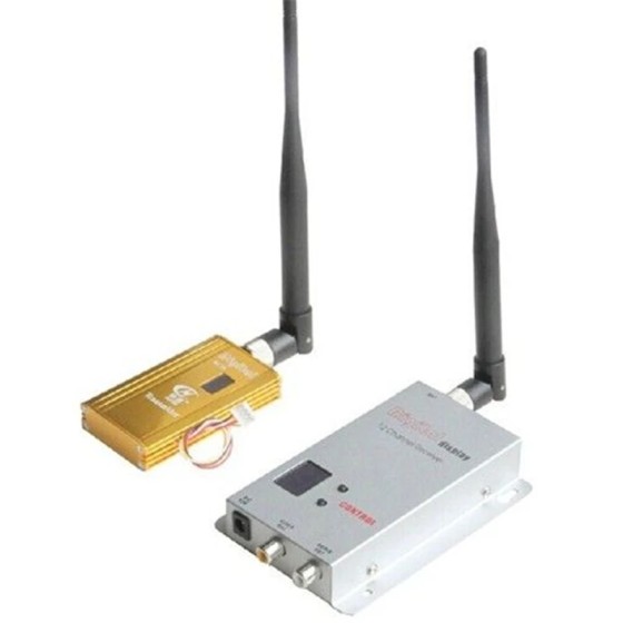 FPV 1.2Ghz 1.2G 8CH 1500mw Wireless AV Signal Sender TV Audio Video Transmitter Receiver for RC Car